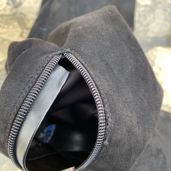 Marc Fisher Over The Knee Faux Suede Boots w/ties - Picture 9 of 16